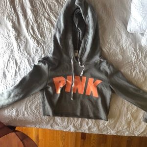 Authentic Victoria Secret Pink Cropped Hoodie
